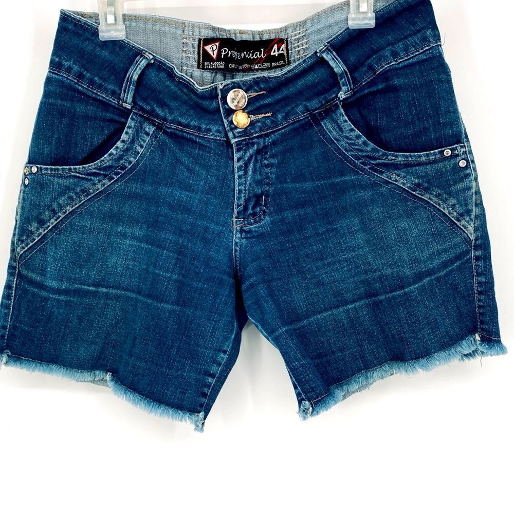 New Collection Preferencial 44 Plus Size Denim Super Stretch Shorts Brazil
